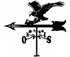 Arthifor Sonnensegel mit Adler-Silhouette, schwarz matt