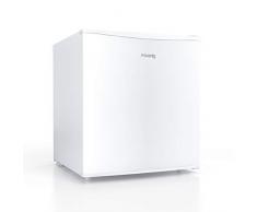H.KOENIG Mini-Kühlschrank FGX480 / 46 L/freistehend/Energieklasse A+ / kleine kompakte Größe 51cm / leise / 4L Eisfach/verstellbares Thermostat/Türanschlag wechselbar, weiss