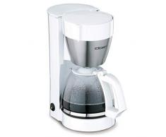 Cloer 5011 Filterkaffee-Automat mit Warmhaltefunktion, 800 W, 10 Tassen, Filtergrösse 1x4, weiß, Kunststoff