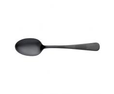 AmazonUkkitchen Mercer Kochlöffel aus massivem Edelstahl, edelstahl, Schwarz, 19.1 x 4.2 x 2.2 cm