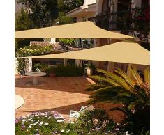 Shade&Beyond 2 stück 12x12x12 sun sonnensegel dreieck uv-block für garten, terrasse, garten 12x12x12-2-pack sand
