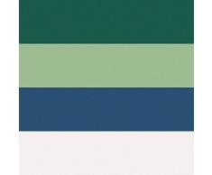 Clairefontaine 96114C Zeichenblock Pastelmat (12 Blatt, 24 x 30 cm, 360 g, mit 4 transparenten Trennblättern, Spezielkarton ideal fur Pastell und Kreide) dunkelblau, hellgrün, dunkelgrün und weiß