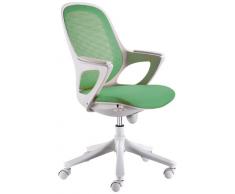 Amstyle Bürostuhl MAGLO Stoff Schreibtischstuhl Drehstuhl Bürosessel mit Armlehnen grün