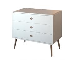 Steens Kommode Softline, 3 Schubladen, (B/H/T) 81 x 73 x 39 cm, MDF, WeiÃ