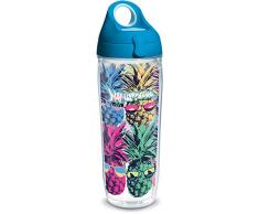 Tervis Thermobecher mit Wickelverschluss und türkisem Deckel Türkisfarbener Deckel 24 oz Water Bottle - Tritan farblos