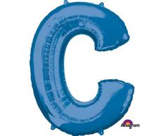 Anagram Folienballon 35405 Buchstabe C, 86,4 cm blau