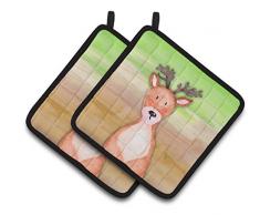 Caroline s Treasures bb7435pthd Hirsch Watercolor verziert Topflappen, 19,1 x 19,1 cm Multicolor