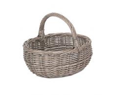 Kleine Unlined Antique Wash Wicker Badezimmer Einkaufswagen