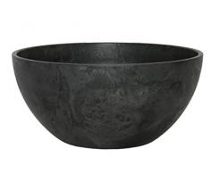 Ivyline Artstone 120090 Schale Fiona, 31 x 15 cm, schwarz