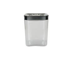 Click Clack Cube Vorratsdose mit rotem Deckel, plastik, edelstahl, 3-1/2-Quart