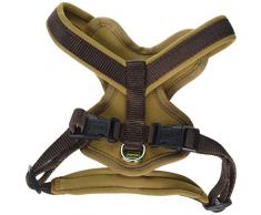 HUNTER Neopren Geschirr für Hunde, Nylon, gepolstert mit Neopren, für Sport und Freizeit XXL, braun/caramel