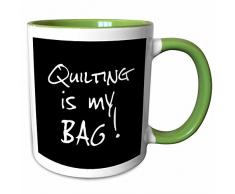 3dRose 232203_7 Mug Becher, keramik, grün/weiß