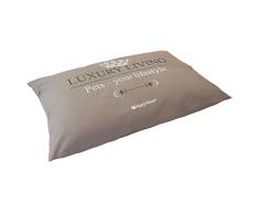 Happy House Luxury Living Basic Kissen, groß, Taupe