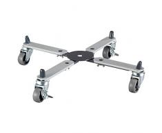 WAGNER Pflanzenroller Sun City Basic 32-47 x 6 cm Nutzfläche, stufenlos ausziehbar I Pflanzenroller für Außenbereich + Innenbereich I Kübelroller mit 2 Feststellern I Tragkraft 100 kg - 20082701