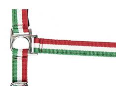 HKM Nylonhalfter -Flags- mit Karabinerhaken, Flag Hungary, Vollblut