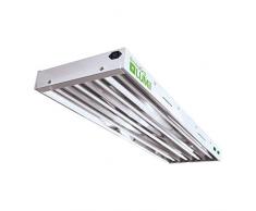 Envirogro von LUMii 4 Fuß (122 cm) T5-Pflanzenzuchtbeleuchtung mit EU-Stecker – 4 Lampen, schwarz, 126x41x14 cm, 03-140-080