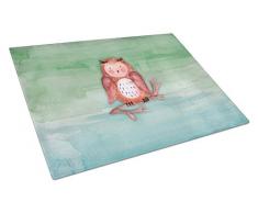 Carolines Treasures BB7443LCB Schneidebrett mit Eulenmotiv, groß, mehrfarbig