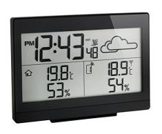 TFA Dostmann Casa Funk-Wetterstation, Wettervorhersage, Außentemperatur, Innentemperatur, Luftfeuchtigkeit, mit Funkuhr