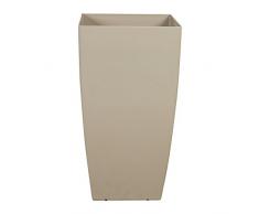 ruecab Blumentopf, quadratisch, Evase glänzend innen L31 H56 cm, 3465200023711, Schokolade, 31 x 31 x 56 cm, 2371