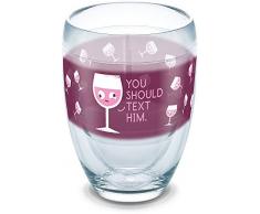 Tervis 1314330 David Olenick-Text Ihn Isolierbecher mit Wickeltasche, 255 ml, transparent