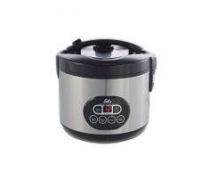 Solis Reiskocher und Dampfgarer, Weißer/brauner Reis, Timer und Warmhaltefunktion, 6 Tassen Reis, 1,2 Liter, Inklusive Messbecher und Schöpflöffel, Duo Program (Typ 817)