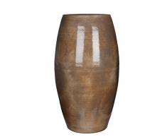 Mica decorations Vase, Lester, dunkelbraun, 39 x 39 x 70 cm, 1002887