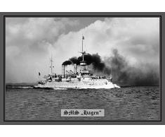 Schatzmix SMS Hagen kriegsschiff Boot Metal Sign deko Sign Garten Blech
