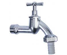 Cornat Kugelauslaufhahn - 20,95 mm (1/2 Zoll) AG - Inklusive Schlauchanschluss - Hochwertiges Messing - Ideal als Außenzapfstelle / Zapfhahn für Regentonnen / Wasserhahn / Absperrhahn / FLOR92590