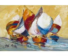 Caroline s Treasures jmk1029plmt Boat Race Stoff Tisch-Sets, multicolor