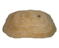 Country Dog Hundematratze aus Plüsch, beige, 100 cm, 120 cm