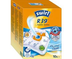 Swirl R39 MicroPor Plus Staubsaugerbeutel für Rowenta und Moulinex Staubsauger 10er Pack, 10 Stück + 2 Filter