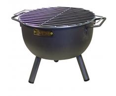 Imex El Zorro Grill, rund, mit verzinktem Rost, Schwarz, 24 x 24 x 33 cm, 71425.0