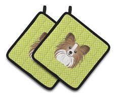 Carolines Treasures BB1310PTHD Topflappen, kariert, Limettengrün, 1 Paar