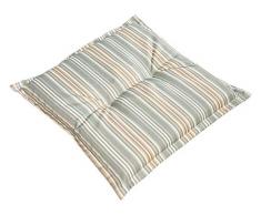 Dehner Sitzkissen Riga, ca. 50 x 50 x 6 cm, Polyester, grau/braun