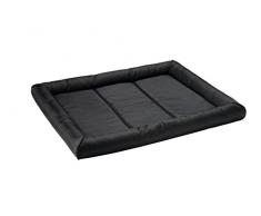 HUNTER Vermont Hundematte, Polyester, robust und schmutzabweisend, gepolstert, 90 x 60 cm, schwarz