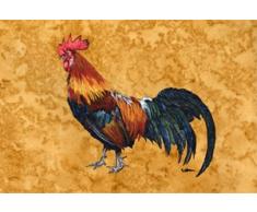 Caroline s Treasures 8651plmt Hahn Stoff Tisch-Sets, multicolor