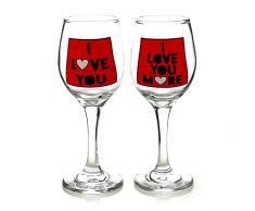 Our Name Is MudLove You Weingläser Set von zwei, je 250 ml