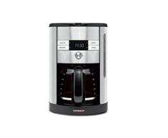 Gastroback 42704 Design Coffee Pro, Kaffeeautomat für 12 Tassen, 24 Stunden Einschalttimer Aroma-Funktion, 950 Watt, Kunststoff, silber