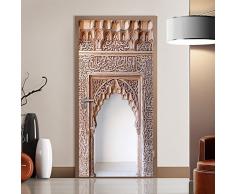Walplus 200 x 86 cm Wand Aufkleber Wall of Ornaments Türen, herausnehmbare Wandbild Kunst Abziehbilder Vinyl Home Dekoration DIY Living Schlafzimmer Décor Tapete Kinder Zimmer Geschenk, mehrfarbig