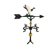 Montague Metal Products Deluxe Wetterfahne mit bunten Enten, 81 cm