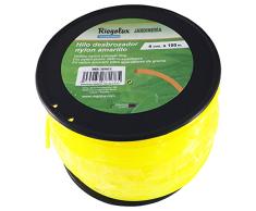 Riegolux 107671 Rasentrimmer, Nylon, quadratisch, Gelb, 4 mm x 100 m