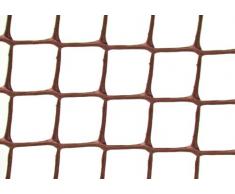 Garden Experts Maschendraht, Kunststoff, für den Garten, Maschenbreite 19 mm, 0,5 x 6 m, Braun