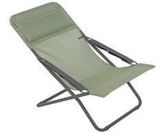 Lafuma Liegestuhl, Klappbar und verstellbar, Transabed, Batyline, Moosgrün, LFM2863-8557