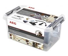 AEG AKIT09 Erweiterungsset (Staubsaugerdüsen, Zubehör, ideal für Allergiker und Haustierbesitzer, Entfernung von Tierhaaren, Hausstaub und Milben, für 32 mm Rundrohr Sauger, Aufbewahrungsbox, schwarz)
