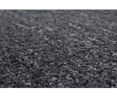 Teppichboden Auslegware Bodenbelag Textilrücken strapazierfähig anthrazit 500 x 400 cm. Weitere Farben und Größen verfügbar