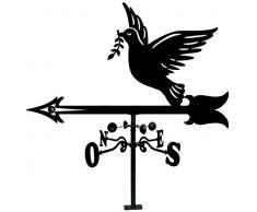 Arthifor Sonnensegel mit Silhouette des Friedens, schwarz satiniert