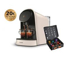 Philips Barista Kaffeemaschine, kompatibel mit Einzel- oder Doppel-Kapseln, 19 bar Druck, Tank 1 l, inkl. Verkostungsset, Weiß
