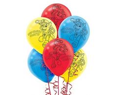 6 Zählen Paw Patrol Latex Luftballons, 30,5 cm Multicolor