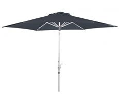 GoodSun Sonnenschirm Kurbelschirm, anthrazit, 305 cm rund, Gestell Alu/Stahl/Kunststoff, Bespannung Polyester, 7.6 kg