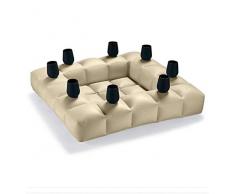 Pigro Felice ModulAir 8 Tassen Floating Getraenke Bar, Beige, 117 x 117 x 24 cm